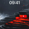 Crimson Echo Wallpaper with Storm-Whispered Roof wallpaper for iPhone, iPad & Mac