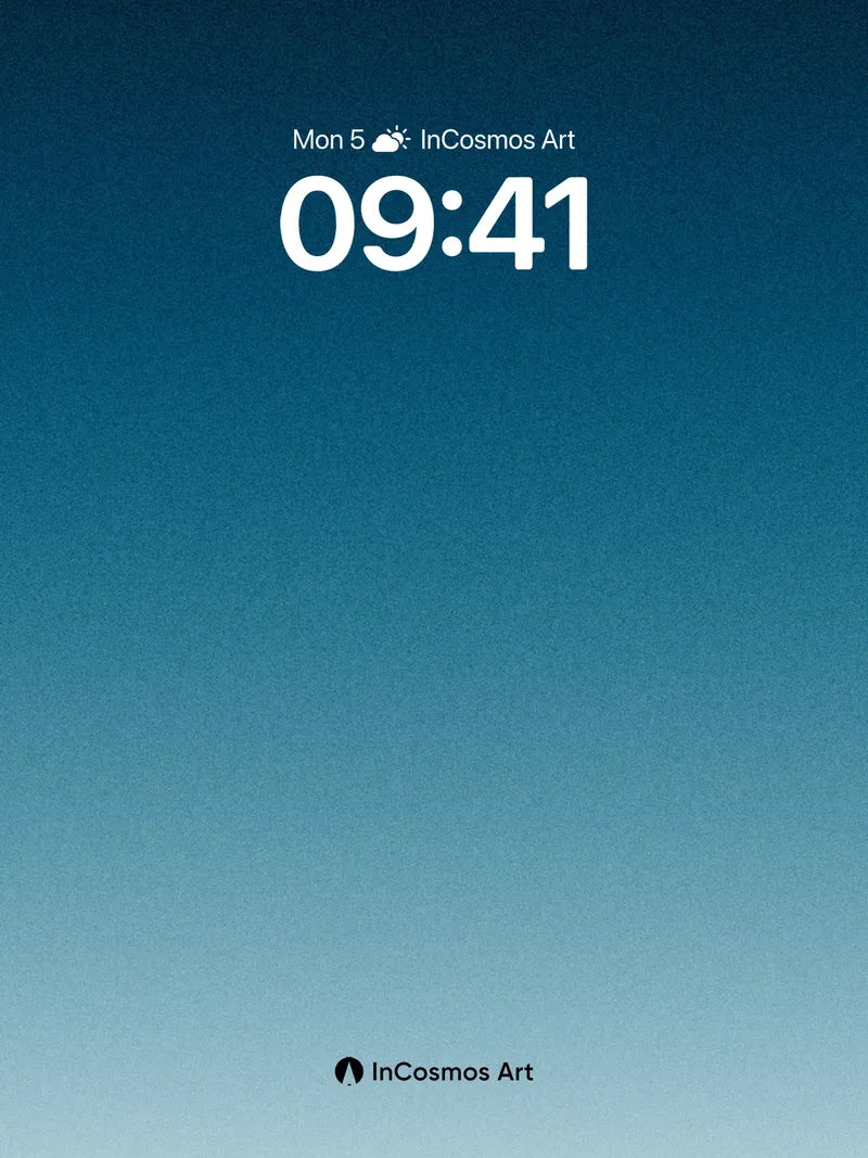 Serenity Gradient Wallpaper with Celestial Depth