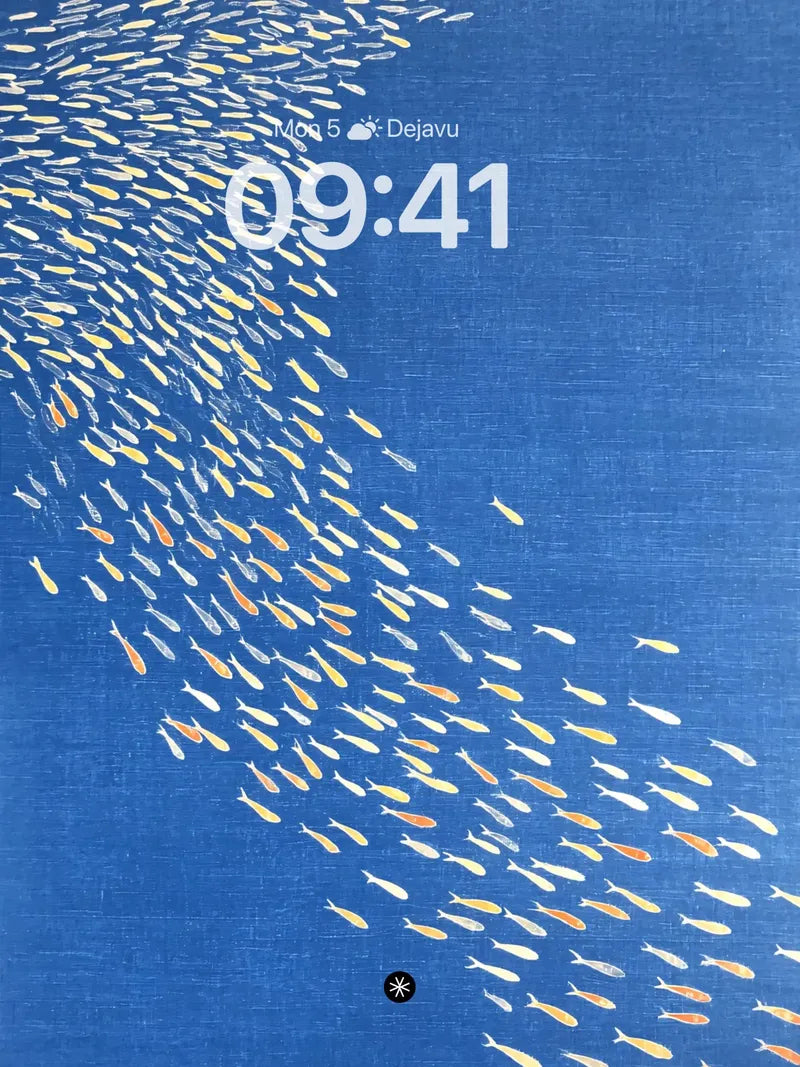 School of Fish Ocean Blue Wallpaper
