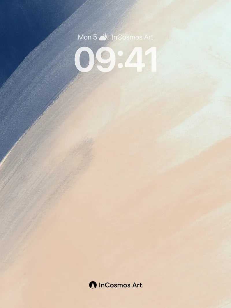 Serene Gradient Background with Soft Brushstrokes