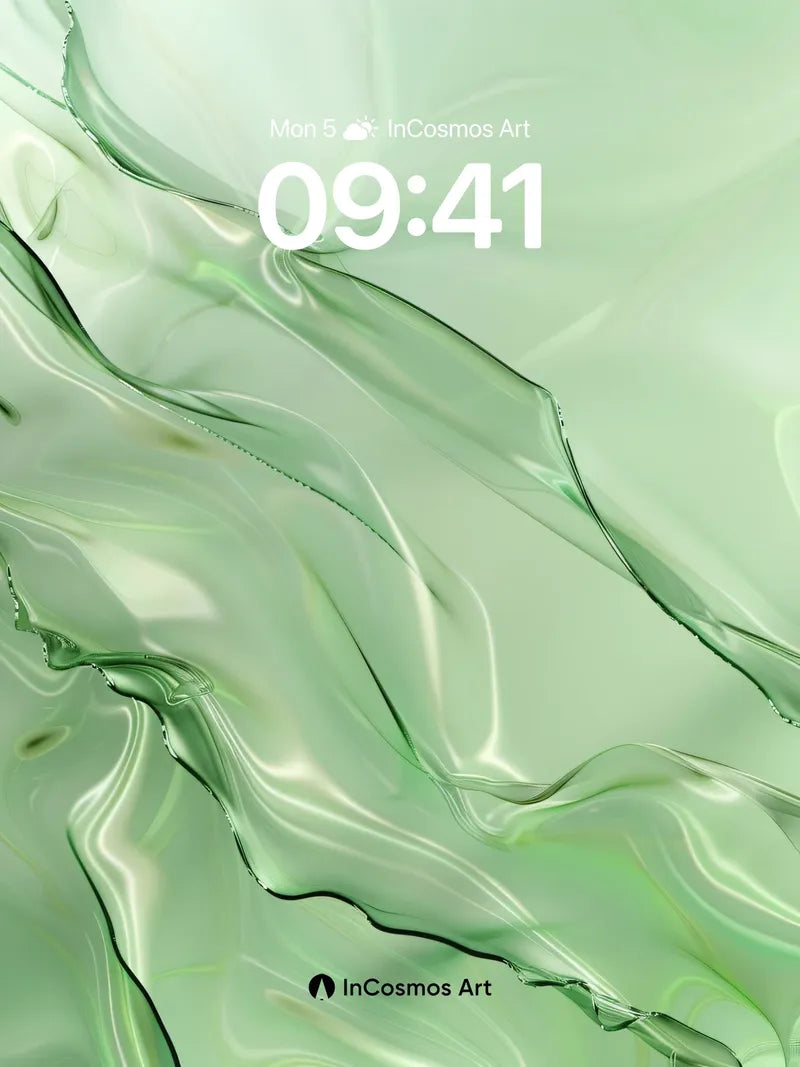 Serpentine Embrace Wallpaper with Liquid Light