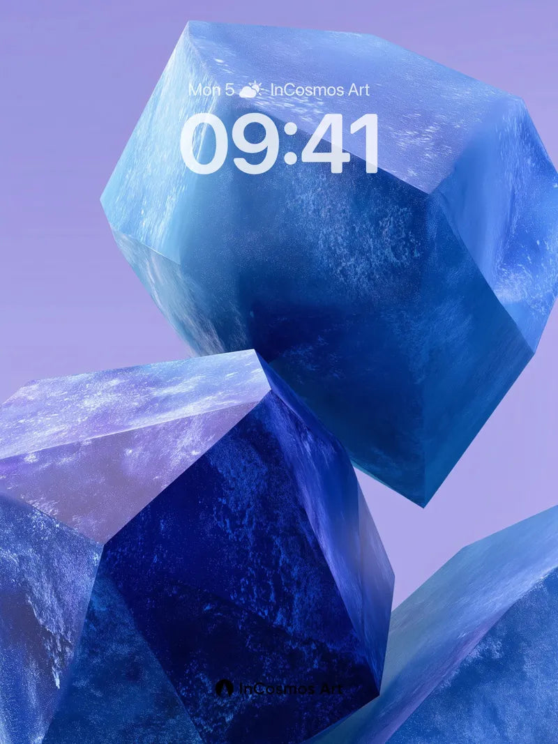 Crystal Echo Wallpaper with Frozen Light