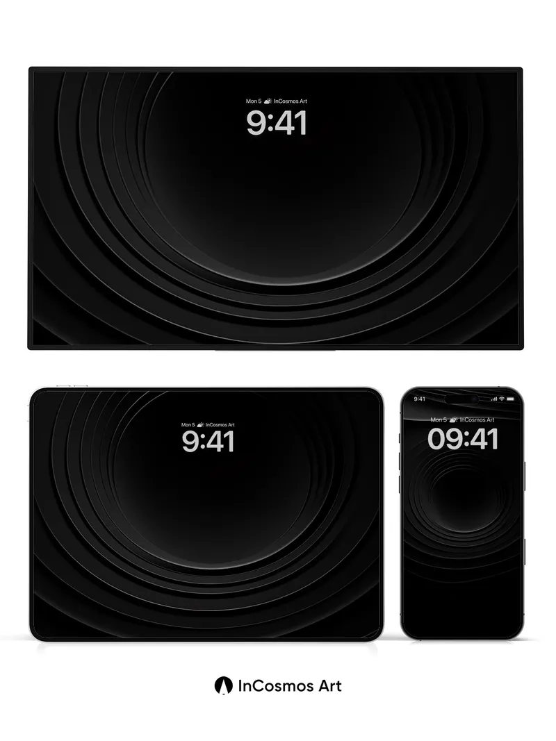 Void Pulse Wallpaper with Sonic Circles