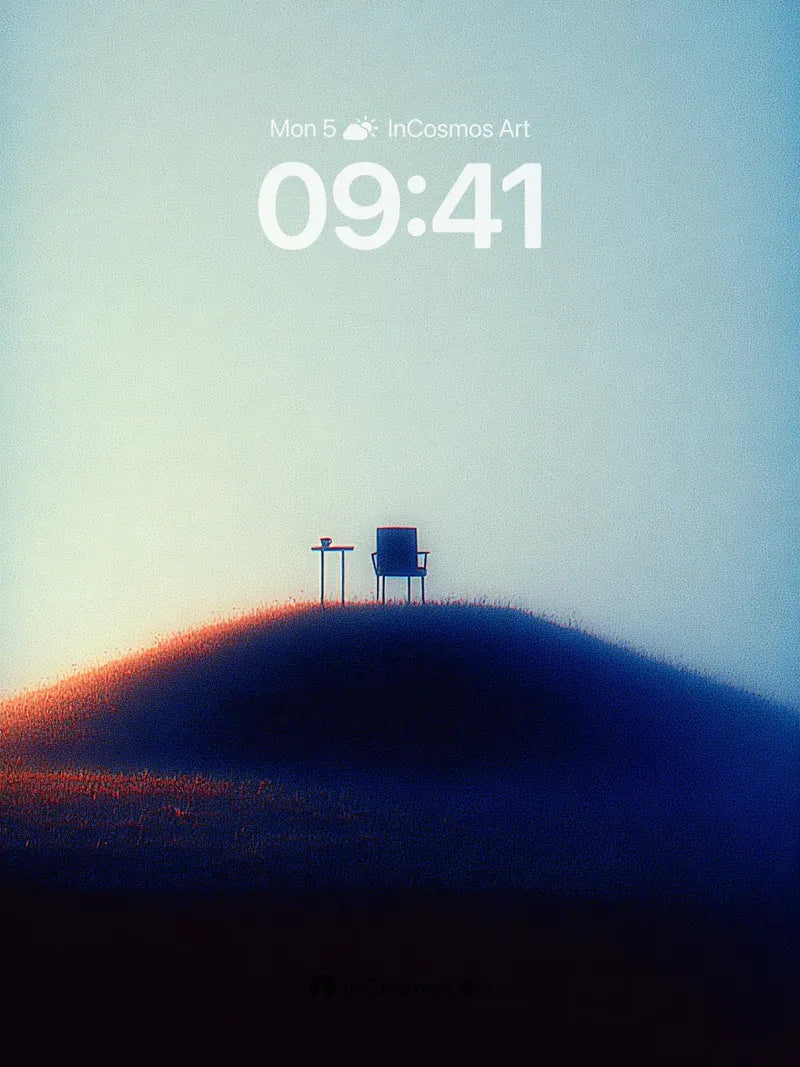 Solitary Chair Wallpaper with Horizon Hush wallpaper for iPhone, iPad & Mac