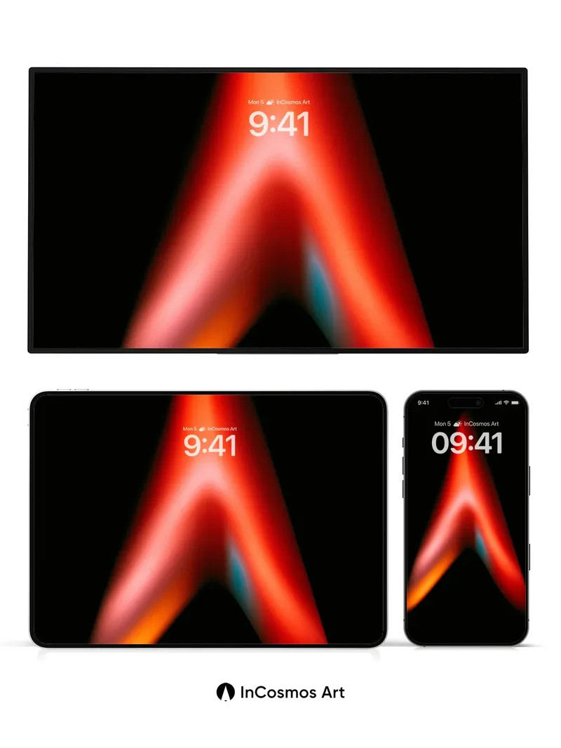 Fiery Apex Wallpaper with Glowing Edge