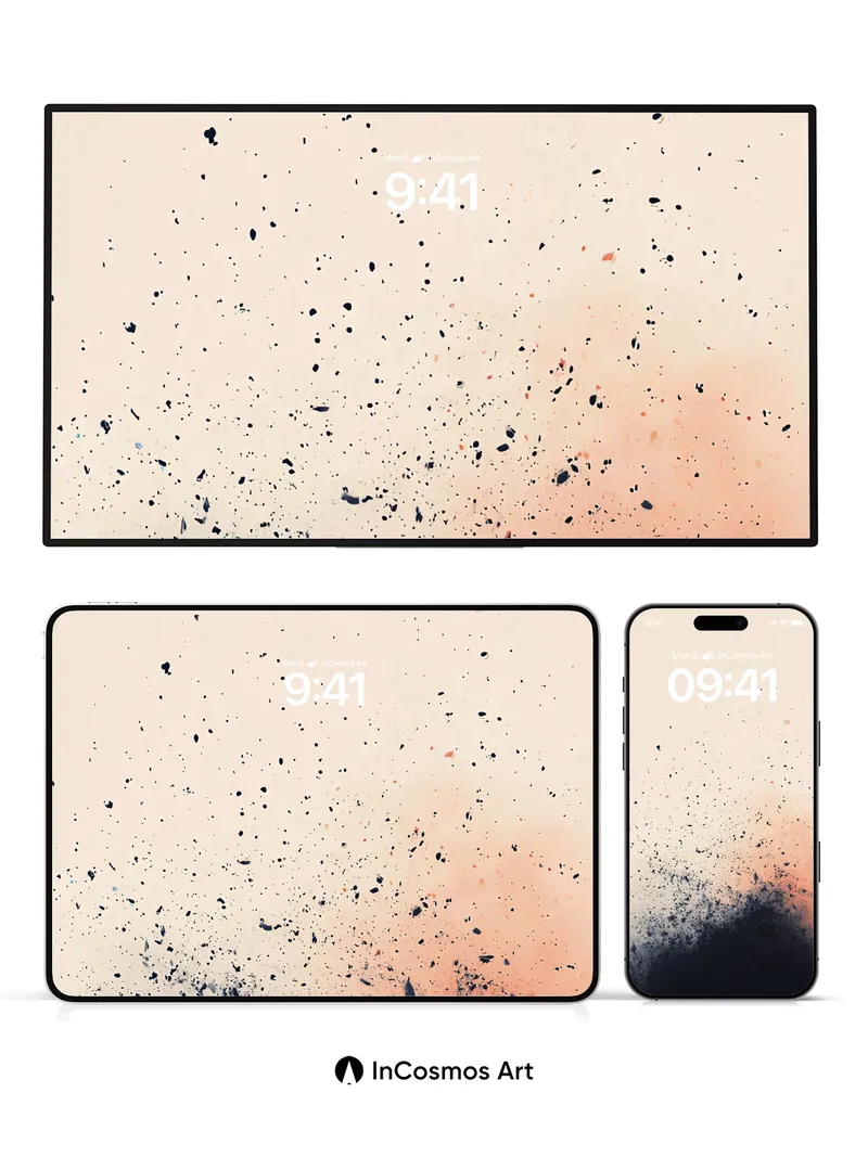 Inkstorm Horizon Wallpaper with Fading Light