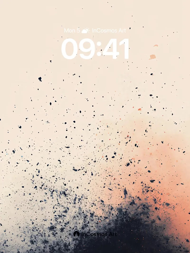 Inkstorm Horizon Wallpaper with Fading Light