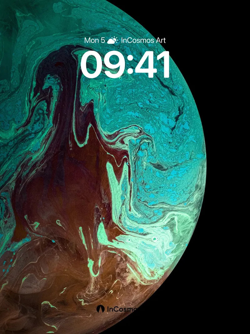 Whirlwind Sea Wallpaper with Cosmic Veins