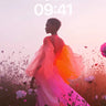Crimson Mirage Wallpaper with Floating Petals wallpaper for iPhone, iPad & Mac
