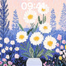 Whispering Meadow Wallpaper with Porcelain Vases wallpaper for iPhone, iPad & Mac