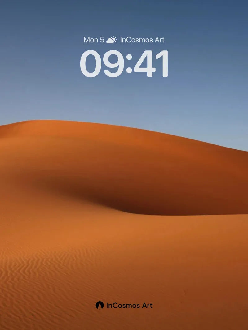 Serenity Dune Wallpaper with Golden Hush