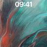 Turquoise Drift Wallpaper with Crimson Veins wallpaper for iPhone, iPad & Mac