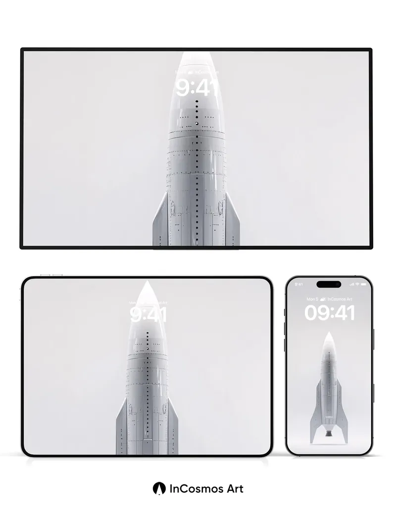 Silent Launch Wallpaper with Futuristic Lines