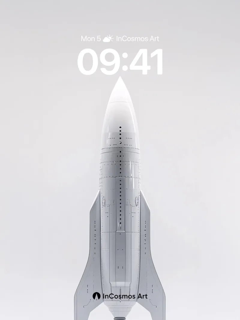 Silent Launch Wallpaper with Futuristic Lines