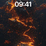 Volcanic Pulse Wallpaper with Lava Veins wallpaper for iPhone, iPad & Mac
