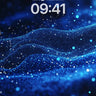 Cosmic Wave Wallpaper with Starlit Flow wallpaper for iPhone, iPad & Mac
