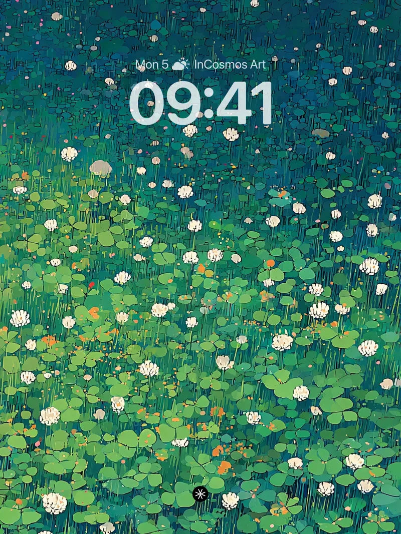 Clover Field 4K Wallpaper for iPhone Lock Screen wallpaper for iPhone, iPad & Mac