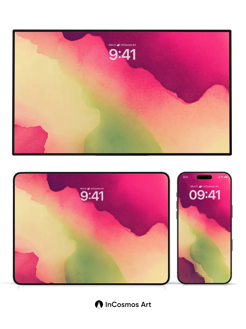 Luminous Bloom Wallpaper with Ethereal Hues