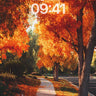 Autumn Hush Wallpaper with Golden Canopy wallpaper for iPhone, iPad & Mac