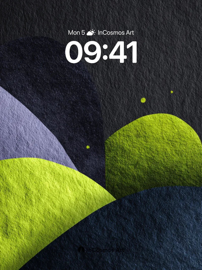 Luminous Terrain Wallpaper with Textured Peaks