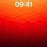 Crimson Horizon Wallpaper with Geometric Heat wallpaper for iPhone, iPad & Mac