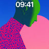 Neon Silence Wallpaper with Cosmic Drape wallpaper for iPhone, iPad & Mac