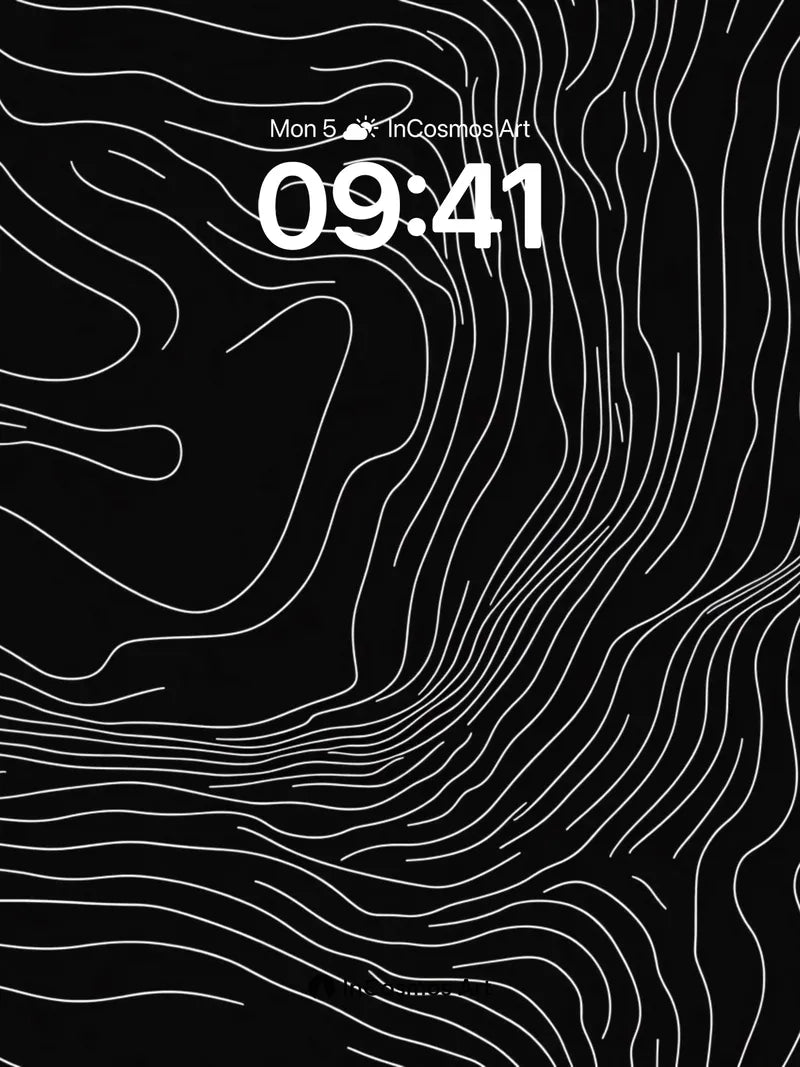 Silent Contour Wallpaper with Whispering Lines