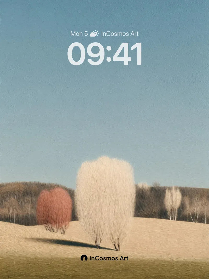 Silent Hush Wallpaper with Fuzzy Canopies wallpaper for iPhone, iPad & Mac