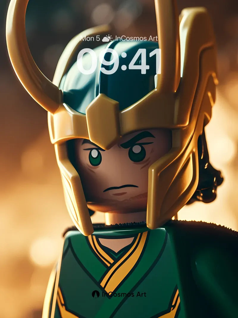 Golden Horned Shadow Wallpaper with LEGO Soul