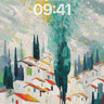 Whispering Cypress Wallpaper with Floating Light wallpaper for iPhone, iPad & Mac
