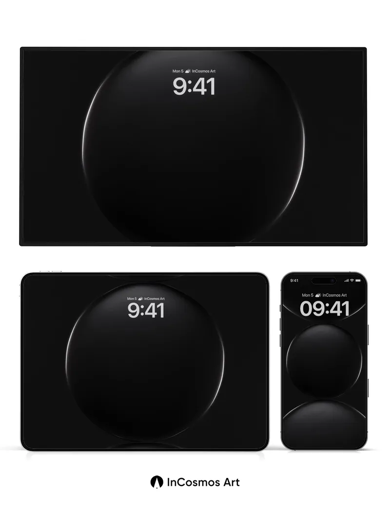 Void Sphere Wallpaper with Silent Light