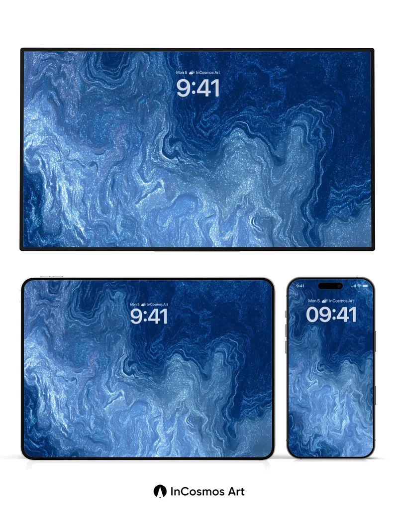 Deep Currents Wallpaper with Liquid Light