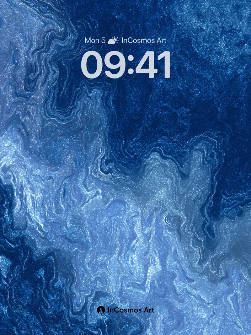 Deep Currents Wallpaper with Liquid Light