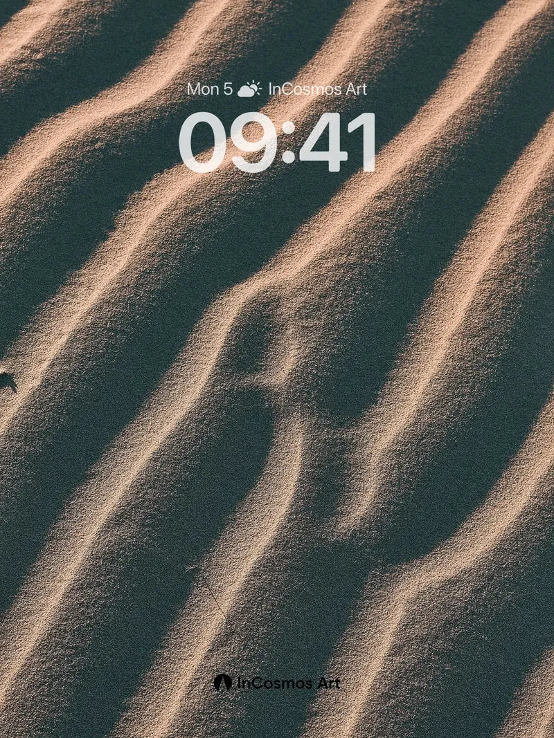 Serpentine Sand Wallpaper with Dune Shadows