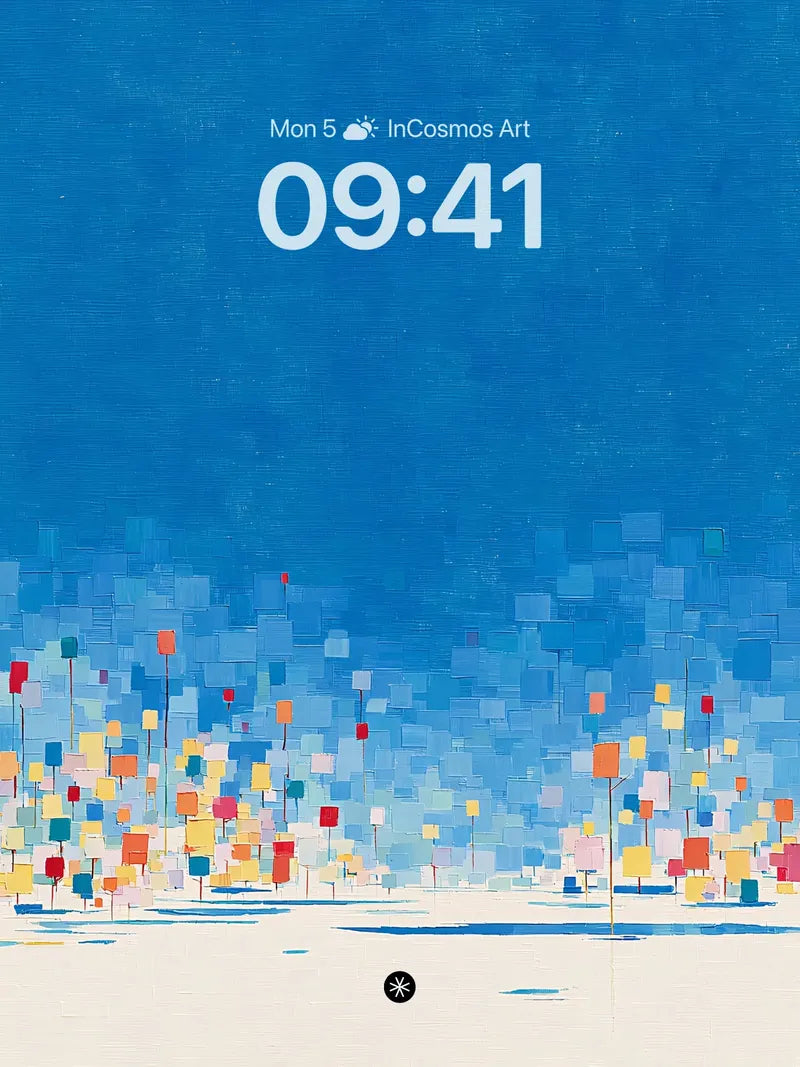 Abstract Geometric Wallpaper 4K for iPhone Lock Screen — digital wallpaper for iPhone, iPad and Mac