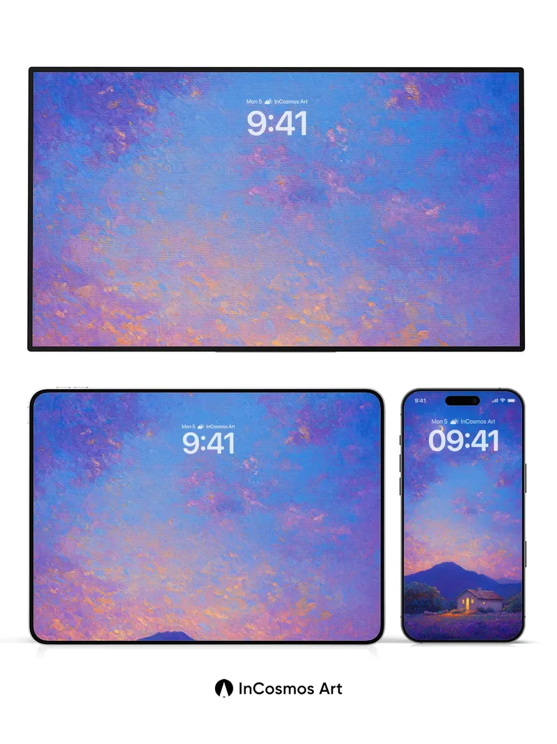 Luminous Solitude Wallpaper with Moonlit Hush