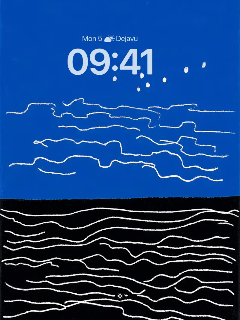 Celestial Waves Abstract Wallpaper