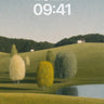 Serenity Ridge Wallpaper with Floating Canopies wallpaper for iPhone, iPad & Mac