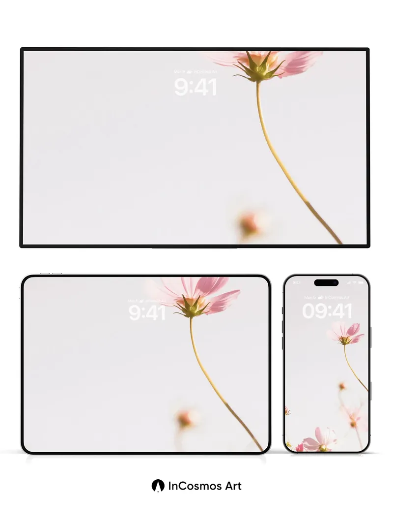 Serene Bloom Wallpaper with Ethereal Light