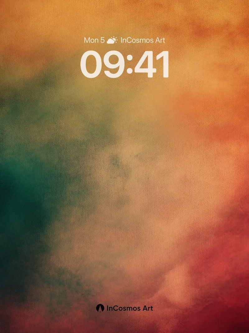 Crimson Haze Wallpaper with Ethereal Swirls