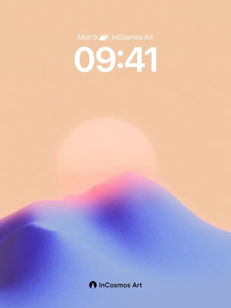 Serene Horizon Wallpaper with Soft Light Gradient
