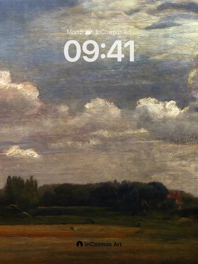 Cloud-Weighted Horizon Wallpaper with Earth's Breath