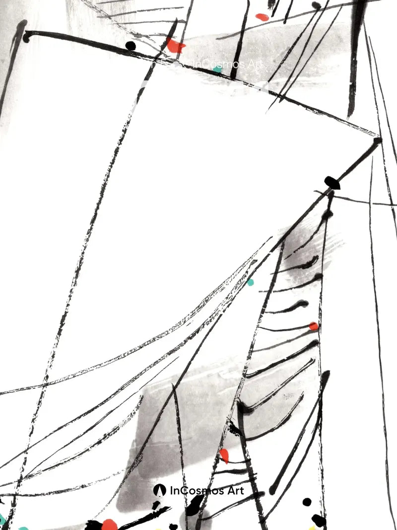 Whispering Sail Wallpaper with Ink-Blot Horizons