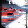 Crimson Hush Wallpaper with Frozen Reflections wallpaper for iPhone, iPad & Mac