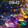 Luminous Crystal Wallpaper with Floating Gold wallpaper for iPhone, iPad & Mac