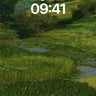 Whispering Grass Wallpaper with Storm-Weave Sky wallpaper for iPhone, iPad & Mac