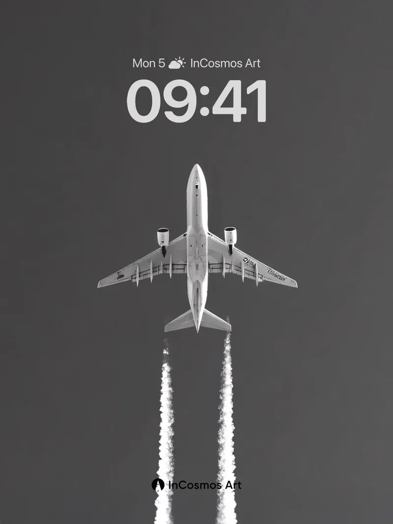 Skyward Pulse Wallpaper with Contrail Echo