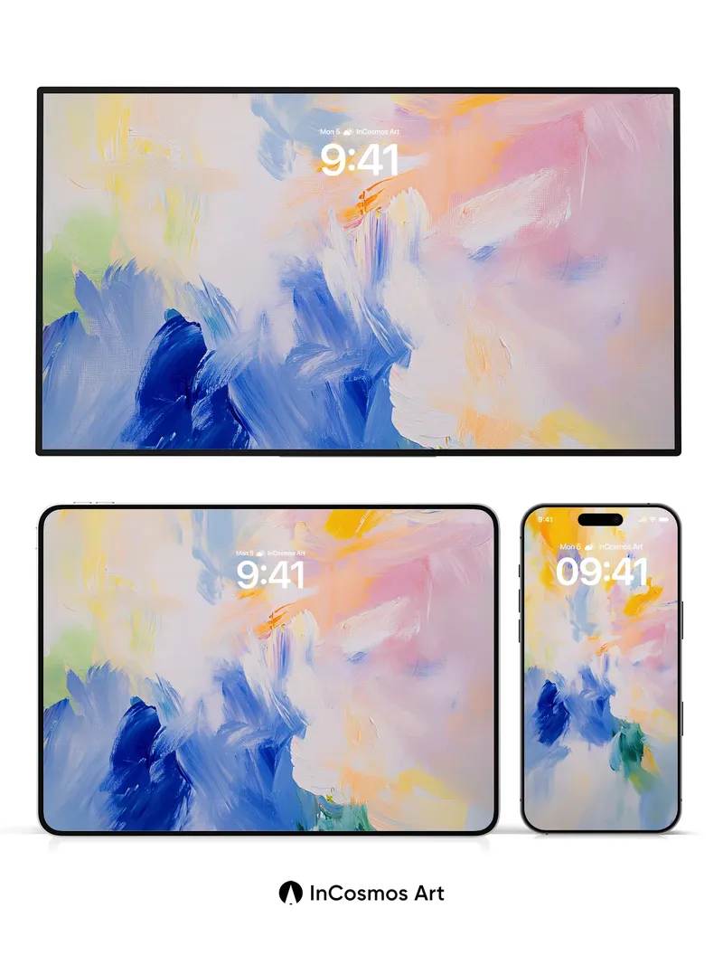 Luminous Bloom Wallpaper with Ethereal Hues