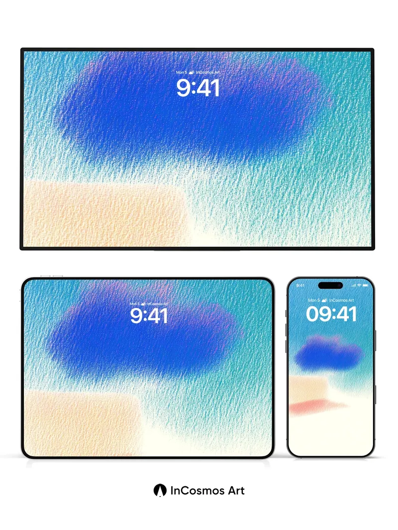 Soft Hush Wallpaper with Floating Color Fields