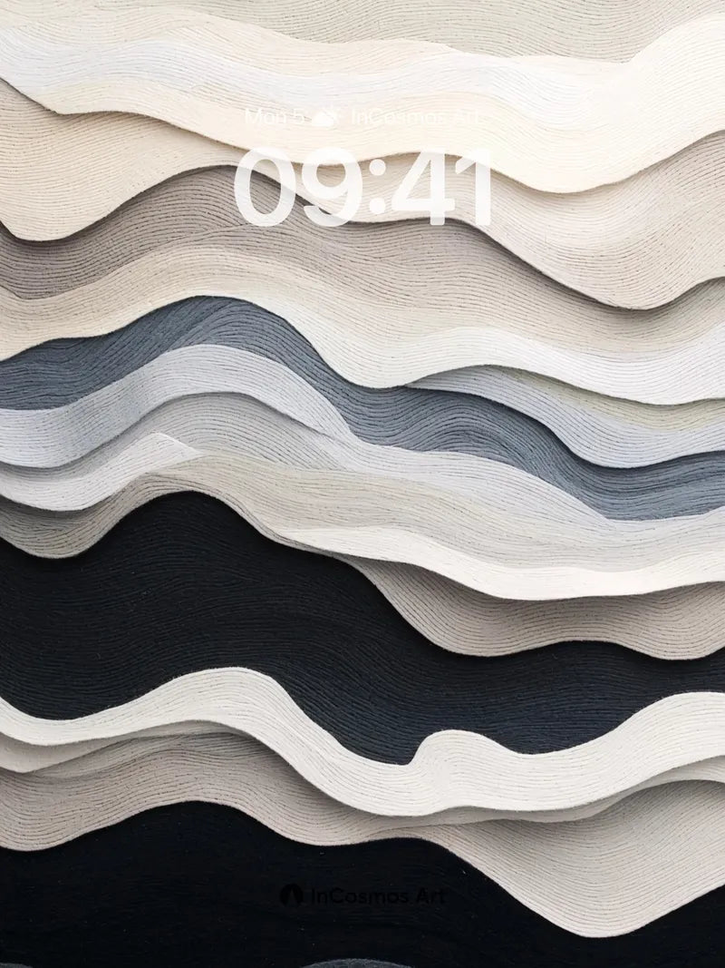 Sculpted Shadow Wallpaper with Breathable Lines